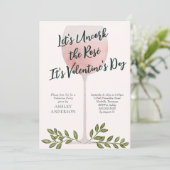 バラのワインバレンタインデーパーティーを開栓 招待状 (スタンド正面)