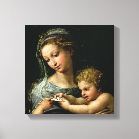 バラのヴァージン, c.1518 キャンバスプリント (正面)