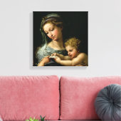 バラのヴァージン, c.1518 キャンバスプリント (インサイチュ (リビング))