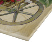 バラのヴィンテージのカート カッティングボード (角)