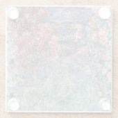 バラの下のGivernyのクロード・モネ|の家 ガラスコースター (裏面)