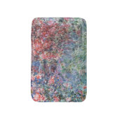 バラの下のGivernyのクロード・モネ|の家 バスマット (正面縦)