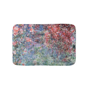 バラの下のGivernyのクロード・モネ の家 バスマット