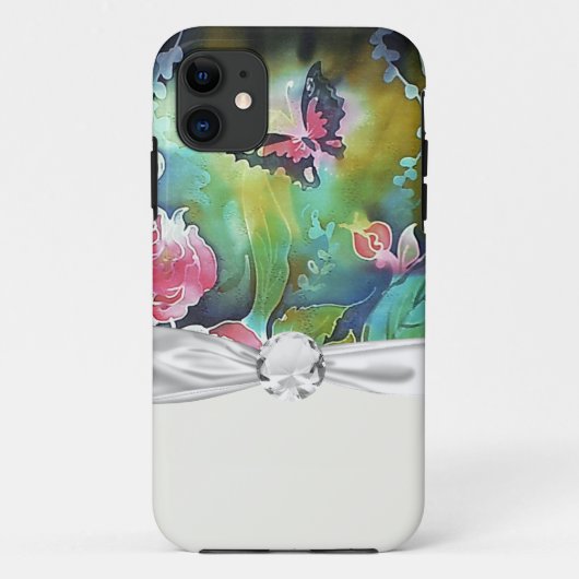 バラの中の蝶々 Case-Mate iPhoneケース (裏面)