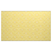 バラの中心がある花の輪の模様 ファブリック (ヤード)