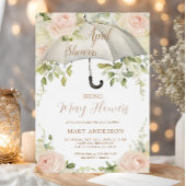 バラの傘4月シャワー五月の花をもたらす 招待状