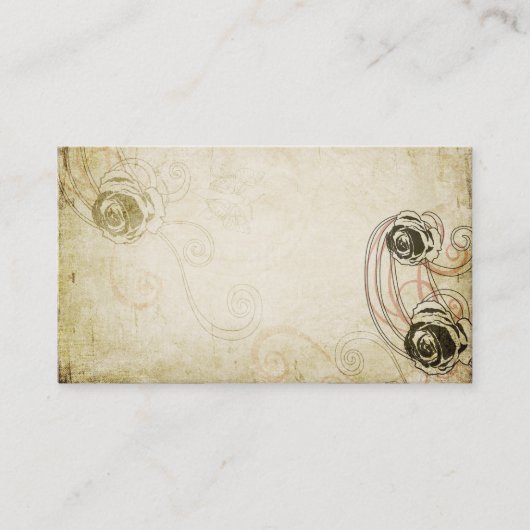 バラの名刺 名刺 (正面)