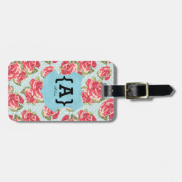バラの名前と連絡情報のカスタマイズ ラゲッジタグ