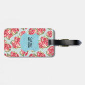 バラの名前と連絡情報のカスタマイズ ラゲッジタグ (裏面横)