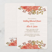 バラの境界招待状 招待状 (正面/裏面)