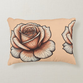 「バラの夢想：あなたの夢のための優雅さ」 アクセントクッション