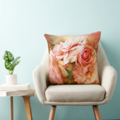 バラの奇跡-モモ-芸術デザイナー枕 クッション (椅子)