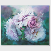 バラの奇跡-ラベンダーの芸術のギフト用包装紙 ラッピングペーパー (フラット)