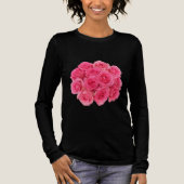 バラの女性のTシャツ トライブレンドTシャツ (正面)