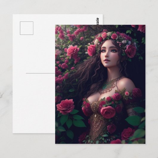 バラの姫 ポストカード (正面/裏面)