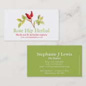 バラの実の漢方医の薬効がある名刺 名刺 (正面/裏面)