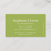 バラの実の草の農場の製造者の名刺 名刺 (裏面)