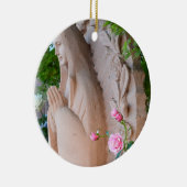 バラの平静の祈りの言葉のクリスマスのオーナメント セラミックオーナメント (右)
