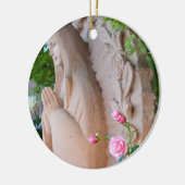 バラの平静の祈りの言葉のクリスマスのオーナメント セラミックオーナメント (左)