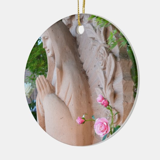 バラの平静の祈りの言葉のクリスマスのオーナメント セラミックオーナメント (左)