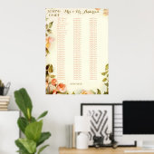 バラの座席表 ポスター (ホームオフィス)