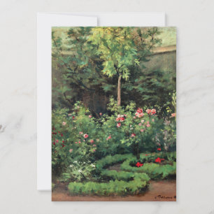 バラの庭素晴らしで、カミーユ・ピサロの芸術。 カード
