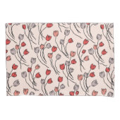 バラの庭（ピンク） 枕カバー (正面)