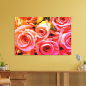 バラの引き伸ばしキャンバス印刷 キャンバスプリント (インサイチュ (リビング))