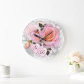 バラの愛の〜時計 ラージ壁時計 (ホーム)