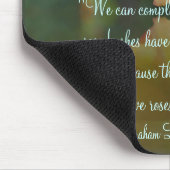 バラの感動的なリンカーンの引用文 マウスパッド (コーナー)