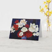 バラの挨拶状 カード (黄色い花)