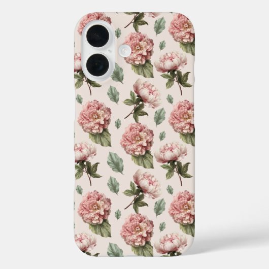 バラの携帯ケース 花好きのためのヴィンテージ デザイン Case-Mate iPhoneケース (裏面)