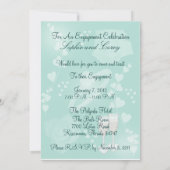 バラの春の新しい婚約の招待状 招待状 (裏面)