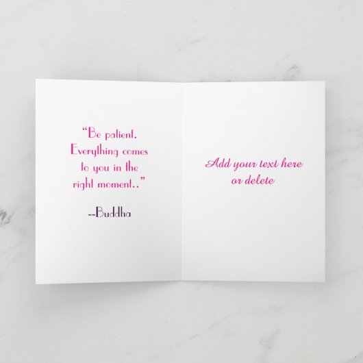 バラの曼荼羅、挨拶状 カード (内部)