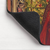 バラの木陰のマドンナ、1473年 マウスパッド (コーナー)