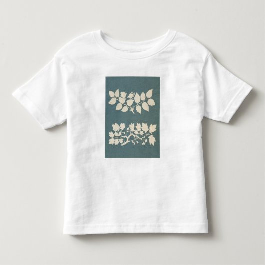 バラの枝およびJasminの枝 トドラーTシャツ (正面)