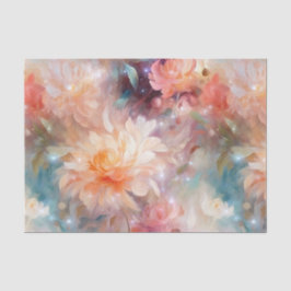 バラの柔らかなピンクとピーチとオレンジの花のような香り 薄葉紙