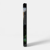 バラの植物画のiPhoneケース iPhoneケース (左側面)