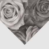 バラの白黒デコページ 薄葉紙 (詳細)
