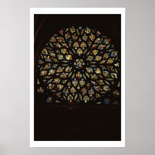 バラの窓の西扉の上に、シーンのデピック ポスター (正面)