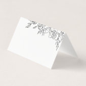 バラの結婚客席配置カードの位置 (裏面)