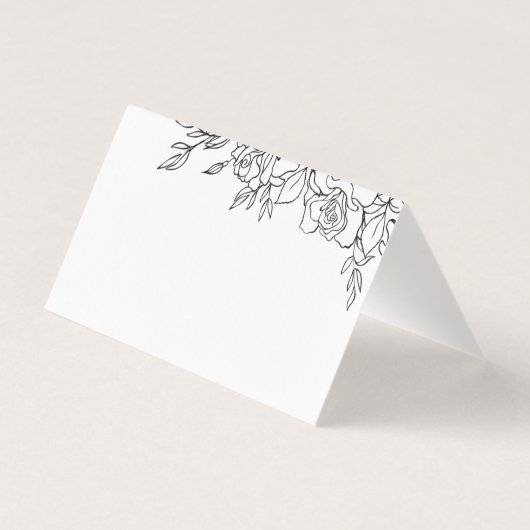 バラの結婚客席配置カードの位置 (裏面)