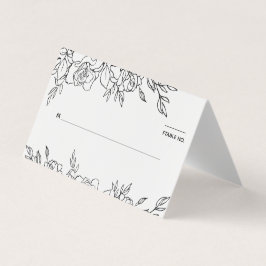 バラの結婚客席配置カードの位置