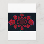 バラの美しい:フローラファンタジー シーズンポストカード (正面)