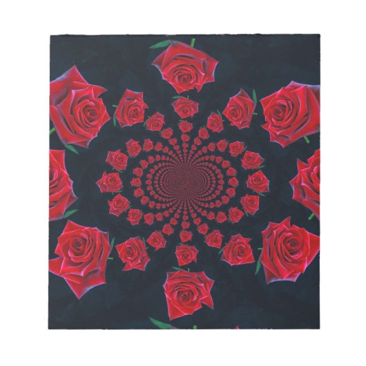 バラの美しい:フローラファンタジー ノートパッド (正面)