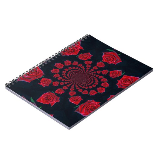 バラの美しい:フローラファンタジー ノートブック (左側)