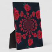 バラの美しい:フローラファンタジー フォトプラーク (側面)