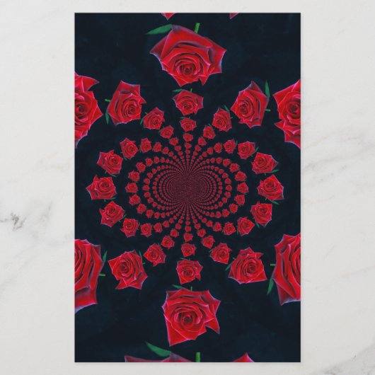 バラの美しい:フローラファンタジー 便箋 (正面)