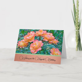 バラの美しい-誕生日カード カード