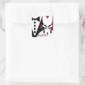 バラの色をイベントに合わせて変更！ スクエアシール (バッグ)